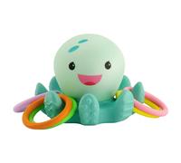 Infantino Attrape Anneaux Lumineux, Jouet Pieuvre, Améliore la Motricité des Bébés et des Tout-Petits, S’illumine pour un Jeu Captivant, 5 Anneaux à Lancer, 6+ Mois