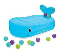 Infantino Baignoire gonflable baleine avec balles de jeu Bleu