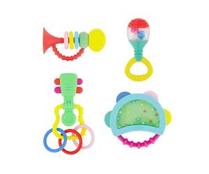 INFANTINO Coffret Dentition Instruments de Musique, Multicolore, 4 Pièces, 1 Unité 315074