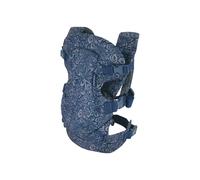 Infantino Porte-Bébé Flip 4-en-1 Ergonomique, 4 Façons de Porter Convertible, Confortable, Lanières Rembourrées, Ajustable, Support de Tête Pour Bébés de 3,6 à 14,5 kg, Marine Fleurie