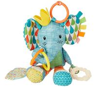 INFANTINO Go Gaga Elephant multi-activités, jouet éveil sensoriel, anneau de dentition, clip landau et poussette, dès la naissance 316553