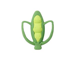 Infantino Lil’ Nibbles Anneau de Dentition en Silicone Texturé, Jouet de Dentition pour Bébé sans BPA, Doux, Facile à Saisir, Stimulation Sensorielle pour Nourrissons, Pois
