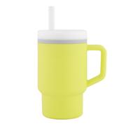 Infantino Ma Première Tasse - Adorable Tasse 255ml avec Paille Antifuite et Poignée Adaptée aux Tout-Petits, Favorise l'Hydratation, Facile à Nettoyer, Citrus