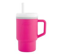 Infantino Ma Première Tasse - Adorable Tasse 255ml avec Paille Antifuite et Poignée Adaptée aux Tout-Petits, Favorise l'Hydratation, Facile à Nettoyer, Gomme à Bulles