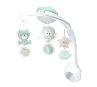 Infantino Mobile Douce Nuit 3-en-1, projecteur & veilleuse, 6 mélodies, 4 sons, Sage