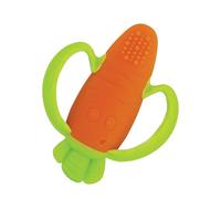 INFANTINO Petite carotte en silicone à mordiller pour soulager la poussée dentaire et développer les sens avec une surface texturée-Tient parfaitement dans les mains de bébé
