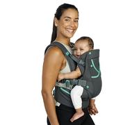Infantino Porte-bébé Carry On Active, Porte-bébé Ergonomique Multi-poches pour Nouveau-né à Tout-petit 3,6-18,1 kg avec Bretelles Rembourrées, Rangement sur Ceinture Lombaire, Gris