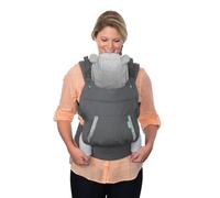 Infantino Porte bébé Cuddle Up - Porte bébé avec assise ergonomique, mode de portage ventral et dorsal, avec capuche amovible en forme d’ourson, pour bébés et enfants de 5,5 à 18 kg