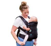Infantino - Porte-bébé Flip 4-en-1 avec Bavoir Lavable Inclus - Ergonomique - Convertible - 4 Mode de Portage - Ceinture Ajustable - Confortable - Rembourré - Pour Bébé De 3,63 à 14,51 Kg - Dès 0 mois