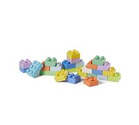 INFANTINO - Set 25 Blocs de Construction - Matière Douce - Facile à Manipuler - sans BPA - Multicolor - Jouet de Construction Bébé - Jouet d'Éveil et Développement - Dès 0 Mois