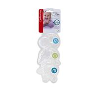 Infantino Set de Dentition 3 Étapes Crystal Clear Hochet Souple pour l'Exploration Sensorielle & Soulagement de Dentition, sans Silicone/BPA/PVC/Colorants/Phtalates 1 Unité