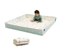 Infantino Tapis d’Éveil Pliable en Mousse Souple, Très Grande Taille, Facilement Transportable, Côtés Rabattables, Antidérapant Tapis d’Éveil Bébé et Jeunes Enfants, Arcs-en-ciel