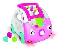 INFANTINO Trotteur Pousseur Electronique Evolutif Senso Mini Car Aide à la Marche, Rose, 1 Unité