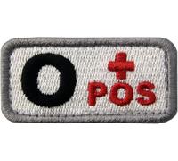 INFANTRYPRO Patch O+ Groupe Sanguin Ecusson O Positif Scratch 5 x 2,5cm Coloris & Version A+ AB Thermocollant à Repasser,Coudre Dispo plus bas Accessoire Airsoft Sac à Dos Militaire Gendarmerie Police
