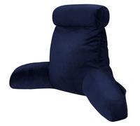 INFANZIA Coussin de Lecture avec Soutien du Cou/Bras, Doux et Confortable, Oreiller/Fauteuil de Lecture avec Rembourrage en Mousse Déchiquetée pour Lire, Travailler, Jouer, télévision (Bleu, L)