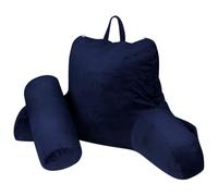 INFANZIA Coussin de Lecture avec Soutien du Cou/Bras, Doux et Confortable, Oreiller/Fauteuil de Lecture avec Rembourrage en Mousse Déchiquetée pour Lire, Travailler, Jouer, télévision (Bleu, M)