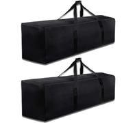 INFANZIA Ensemble de 2 197L Sac de Sport Grand Capacité pour Homme et Femme, Tres Grand Sac de Voyage imperméables Pliable avec Fermeture Eclair Améliorée, Solide et Durable, Noir
