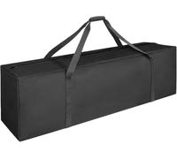 INFANZIA Sac de voyage de 160 l - Grand sac fourre-tout avec fermeture éclair améliorée pour rangement d'équipements, déménagement, robuste et résistant à l'eau, surdimensionné, noir, Noir , 132,08