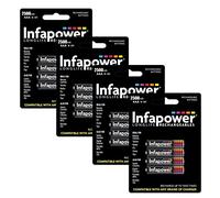 Infapower Piles rechargeables AAA 550 mAh NI-MH longue durée Pack de 4 B009 (Import Royaume Uni)