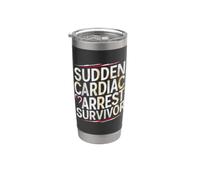 Infarctus du myocarde cardiaque survivant d'un arrêt cardiaque soudain Gobelet isotherme en acier inoxydable double paroi