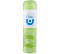 Infasil Déodorant spray fraîcheur dynamique avec molécule 2C, bétacyclodextrine, sans alcool et anti-bactérien, efficace jusqu'à 24h, 150 ml