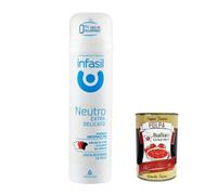 Infasil Extra Delicato Lot de 6 déodorants neutres en spray 150 ml + Polpa italien Gourmet 400 g
