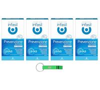 Infasil Intimo Prevenzione Quotidiana Lot de 4 nettoyants intimes quotidiens pour la prévention 200 ml + porte-clés Beni Culinari
