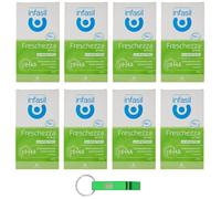 Infasil Lot de 8 détergents Intimo Freschezza Attiva, nettoyant intime, fraîcheur active, 200 ml, avec porte-clés Beni Culinari