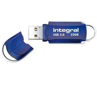 Integral INFD32GBCOU3.0 lecteur USB flash 32 Go USB Type-A 3.2 Gen 1 (3.1 Gen 1) Bleu, Argent