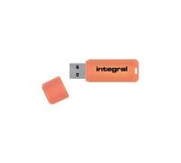 INFD32GBNEONOR3.0 INTEGRAL USB 3.0 Flash Drive Neon 32Gb Orange