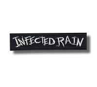 Infected Rain Applique Thermocollante Motif Punk Noir Rectangulaire 1 Pièce