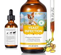 Infection à Levures chez Les Chiens, Soulage Les DéMangeaisons De La Peau du Chien, Antiallergique, RéTablir L'éQuilibre Acido-Basique, IngréDients Naturels, AméLiore L'Immunité 60 ML