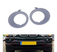 inférieur avant gauche et droite Housse ampoule de brouillard Bumper Grille d'aération latérale Insert Grilles