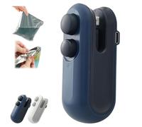 Inferright Mini Bag Sealer with Cutter and Magnet, Mini Bag Sealer with Cutter and Magnet, Portable Handheld Sealers for Snack Bags, Chips, Food Storage(Blue)