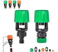 Inferright Mixer Tap Hose Connectors Set, Adjustable Kitchen Tap Hoses Connector, For Most of Kitchen, Quick Fitting for Indoor, Outdoor, Garden (Green A+B)