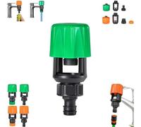 Inferright Mixer Tap Hose Connectors Set, Water Connector Universal Tap to Garden Hose Pipe Connector, for Indoor Outdoors Garden, Watering Irrigation Tool (Green B*1)