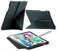 INFILAND Coque pour iPad Air 11 Pouces M4/M3/M2 (2026/2025/2024), iPad Air 5e/4e génération (2022/2020) 10,9 Pouces,Support Pliable magnétique,Sommeil/Réveil Auto (Vert Minuit)