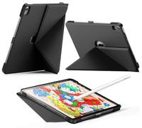 INFILAND Coque pour iPad Air 11 Pouces M4/M3/M2 (2026/2025/2024), iPad Air 5e/4e génération (2022/2020) 10,9 Pouces,Support Pliable magnétique,Sommeil/Réveil Auto (Noir)