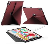 INFILAND Coque pour iPad Air 11 Pouces M4/M3/M2 (2026/2025/2024), iPad Air 5e/4e génération (2022/2020) 10,9 Pouces,Support Pliable magnétique,Sommeil/Réveil Auto (Rouge)