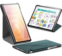 INFILAND Coque pour Samsung Galaxy Tab S11 2025 11 Pouces 5G (SM-X736B/SM-X730), Housse de Protection Mince avec Support Multi-Angle Magnétique Origami Stand, Auto Réveil/Veille (Vert Nuit)