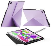 INFILAND Étui Coque pour Samsung Galaxy Tab A9+/ A9 Plus 11 Pouces 2023 - Book Cover Support Pliable avec Modes Paysage et Portrait avec Fonction Veille/réveil Automatique (Lilas Violet)