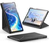 INFILAND Étui Coque pour Samsung Galaxy Tab A9+/ A9 Plus 11 Pouces 2023 - Book Cover Support Pliable avec Modes Paysage et Portrait avec Fonction Veille/réveil Automatique (Noir)