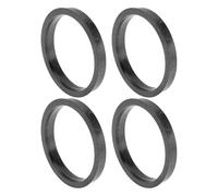 INFINAUTO 75,1 Mm À 65,1 Mm Bagues De Centrage De Moyeu De Roue De Voiture en Polycarbonate Noir Anneaux De Moyeu Central De Roues Absorbant Les Chocs 4 Pièces