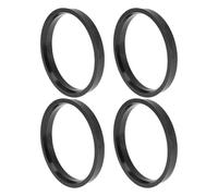 INFINAUTO 78,1 Mm À 69,1 Mm Bagues De Centrage De Moyeu De Roue De Voiture en Polycarbonate Noir Roues De Centre d'arbre D'Amortissement De Choc Hubrings 4 Pièces