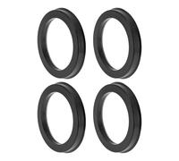 INFINAUTO 83,1 Mm À 63,4 Mm Bagues De Centrage De Moyeu De Roue De Voiture en Polycarbonate Noir Roues De Centre d'arbre D'Amortissement De Choc Hubrings 4 Pièces