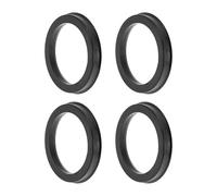 INFINAUTO 83,1 Mm À 65,1 Mm Bagues De Centrage De Moyeu De Roue De Voiture en Polycarbonate Noir Anneaux De Moyeu Central De Roues Absorbant Les Chocs 4 Pièces
