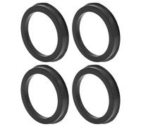 INFINAUTO Bague Centrique De Moyeu De Roue De Voiture Od 72.1Mm À Id 57.1Mm Centre De Roues Arbre D'Amortissement De Choc Hubrings en Plastique Noir Durable