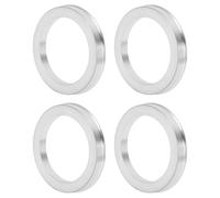 INFINAUTO Bague Centrique De Moyeu De Roue De Voiture Od 75,1Mm À Id 57,1Mm Moyeu De Roues Axe Central Absorbant Les Chocs en Alliage D'Aluminium Ton Argent Durable