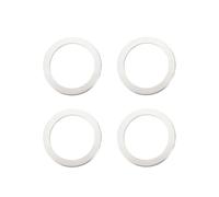 INFINAUTO Bagues De Centrage De Moyeu, 100Mm Od 78.1Mm Id Anneaux De Moyeu De Roue De Voiture En Alliage D'Aluminium Ton Argent, 4 Pièces