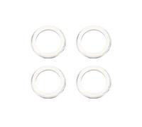 INFINAUTO Bagues De Centrage De Moyeu, 106Mm Od 78.1Mm Id Bagues De Moyeu De Roue De Voiture En Alliage D'Aluminium Ton Argent, 4 Pièces